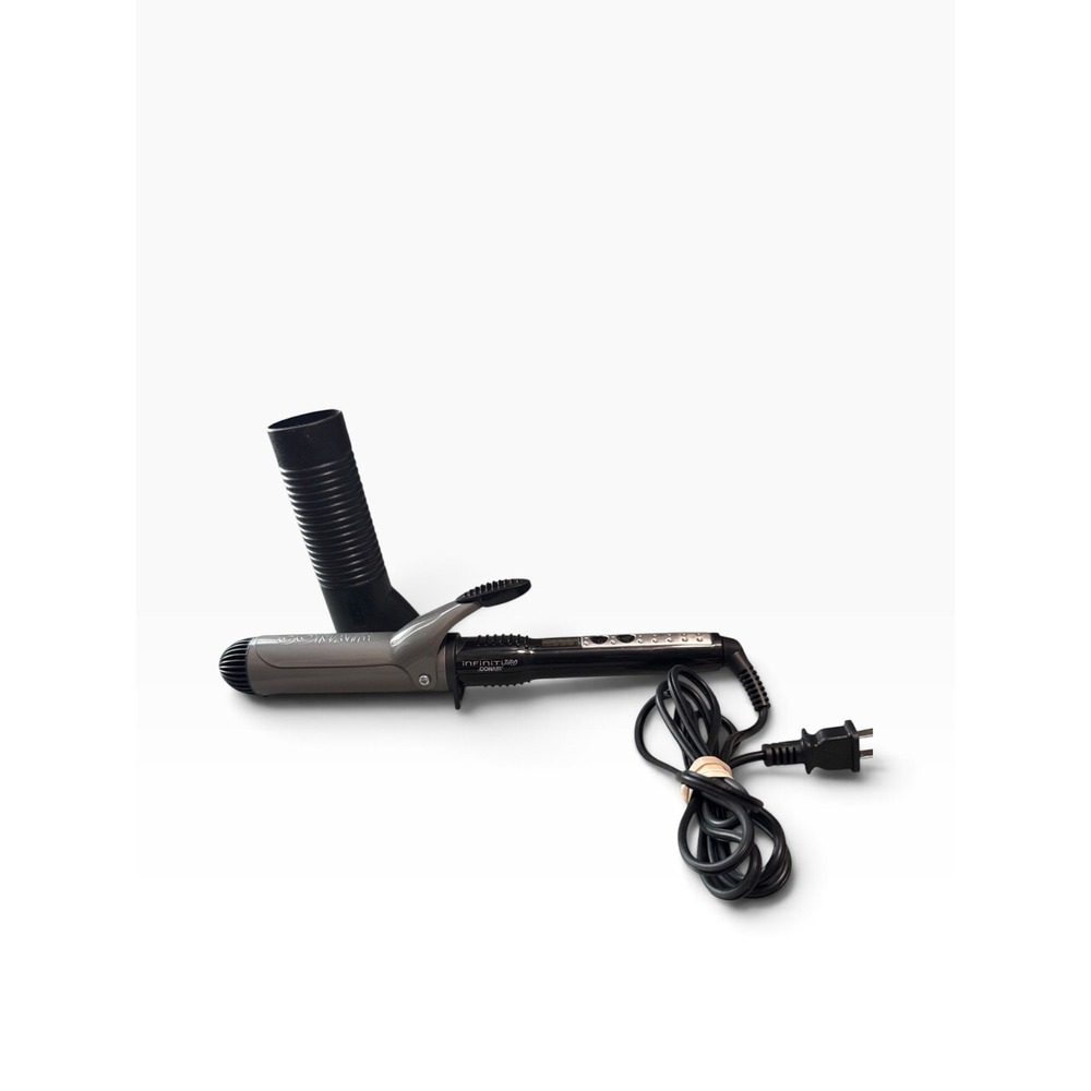 Conair Infiniti Pro Nano Tourmaline Ceramic Curling Iron with Heat Shield Black